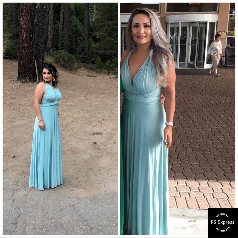 Maxi dress multiple ways to wear